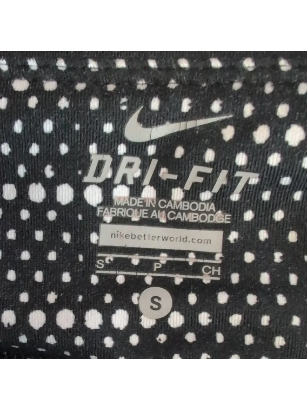 Nike Patterned Crop Yoga Leggings S                  M205